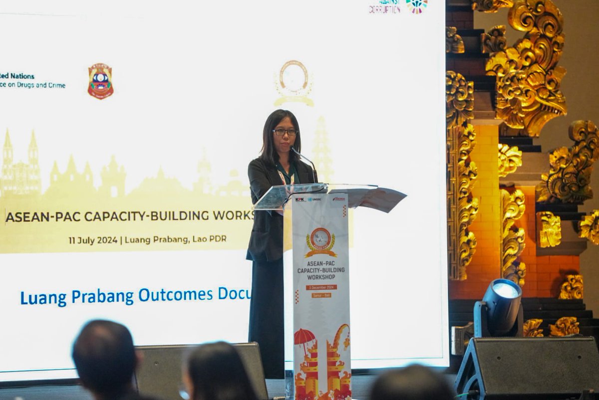 KPK_RI's tweet photo. Workshop kali ini mengangkat tema Advancing Anti-Corruption Efforts in Southeast Asia Region Through the Implementation of the United Nations Convention against Corruption (UNCAC). (2/7)

#KPKRI
#ASEANPAC
#UNODC https://t.co/aslegSZHig