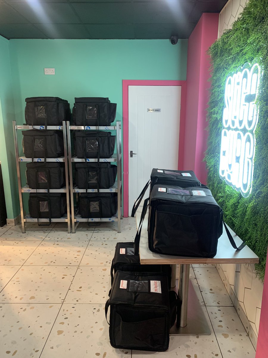 SliceBurg of Darlington now delivering their Smash Burgers, Grilled &amp; Fried Chicken and Pizzas with Sweetheat Heated Delivery Bags sweetheat.co.uk #sweetheatheateddeliverybags #fastfood #takeaway #friedchicken #hotfood #darlington #catering #chef #food #pizza #pizzeria