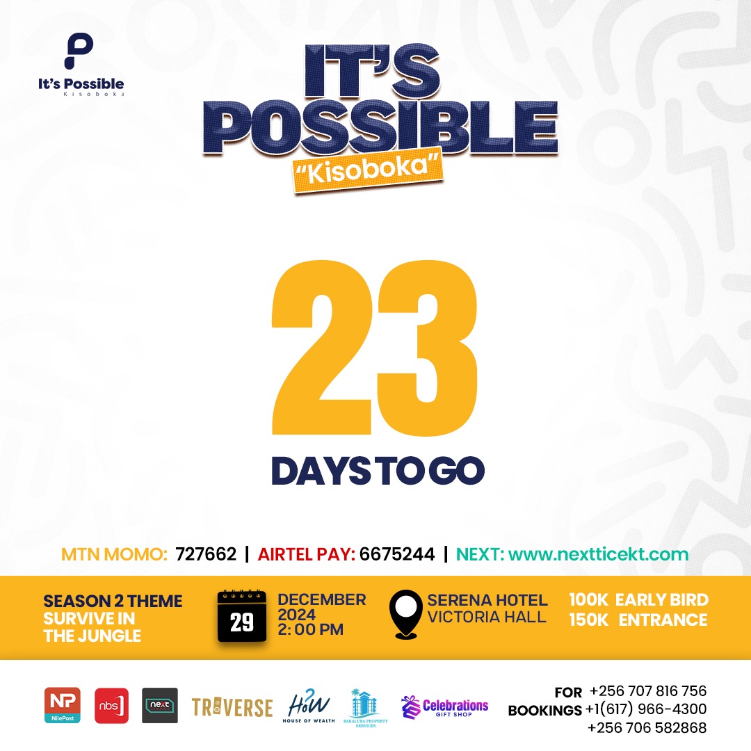 abi_nze's tweet photo. The countdown is on to the biggest event of the year, we are meeting with the greatest men who came from scratch to some body's..
Come let's get some tips on how best we can better our financial life next year.
#itspossible24
#surviveinthejungle https://t.co/5NjzkGH2WJ