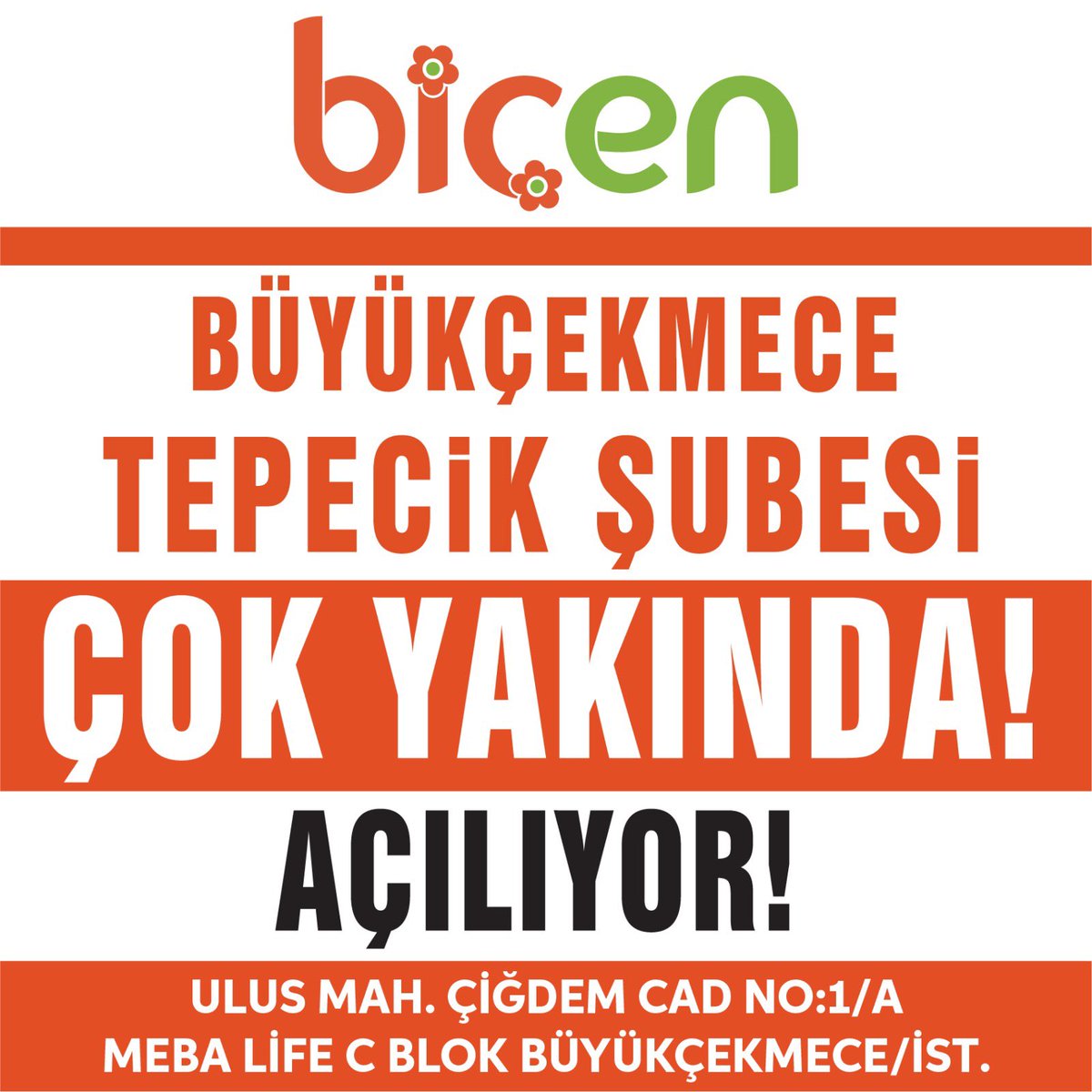 Büyükçekmece Tepecik Şubesi Çok Yakında Açılıyor!🧡