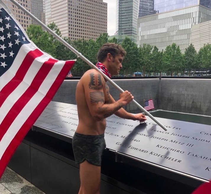 Trump's pick for Secretary of Defense.

Visiting the 9/11 Memorial in his underwear.

The Pentagon has nothing to worry about. Our armed forces have longed to be led by a drunk, rapist in his underwear.