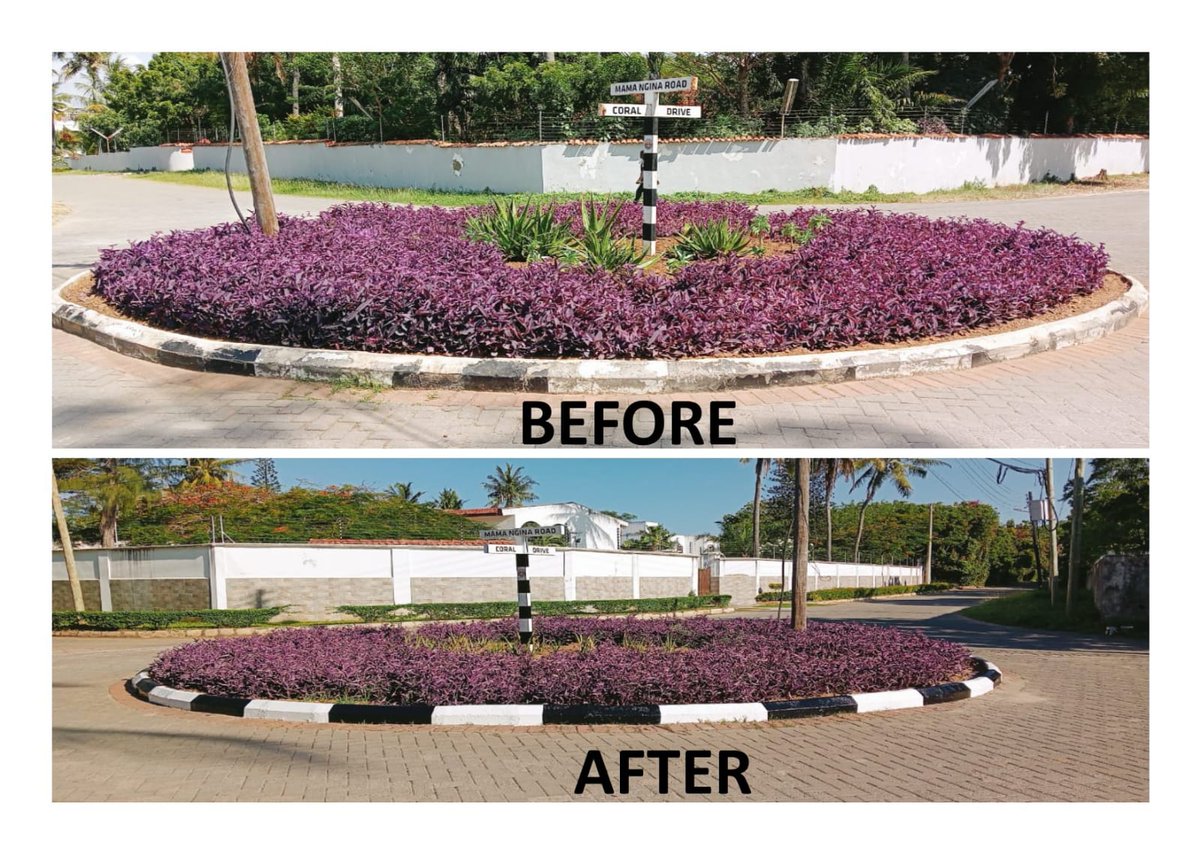 LivingInNyali's tweet photo. Coral Drive/Mama Ngina Roundabout has recently undergone repairs &amp; repainting by NCRRA. We offer our gratitude &amp; acknowledge paints donation from Neuce Kenya Paint Industry Ltd. We look forward to your continuous support &amp; encourage all residents of Nyali to join NCRRA as members https://t.co/KC3hyxjD4I