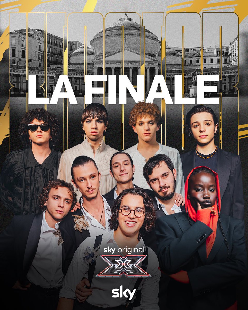 XFactor_Italia's tweet image. Chi vincerà #XF2024? 
Lo scopriremo stasera nella splendida cornice di Piazza del Plebiscito a Napoli. 

Nun mancà! Ore 21:00 su @TV8it , @SkyItalia e @NOWTV_It. 

Ospiti speciali: Robbie Williams e Gigi D’Alessio