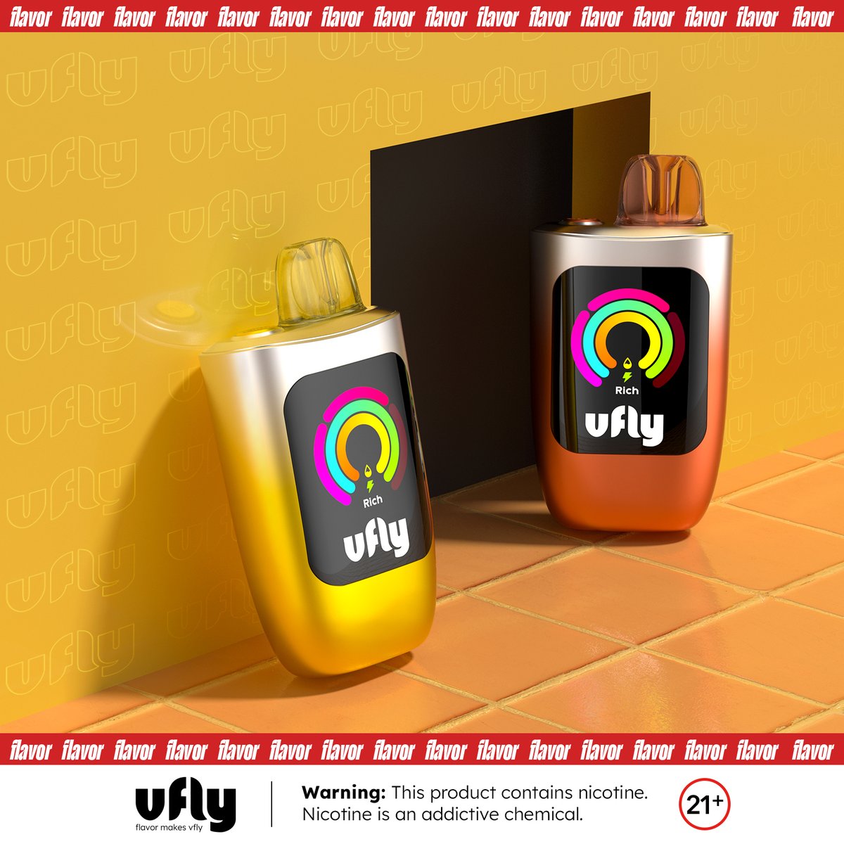 Vflyvape's tweet photo. 🌟 Brighten up your day with a vibrant vfly - a collision of colors and flavors!
❗You must be 21+
#vfly #vflyc1 #vflyflavors #FlavorJourney https://t.co/SWXXeKPVWZ
