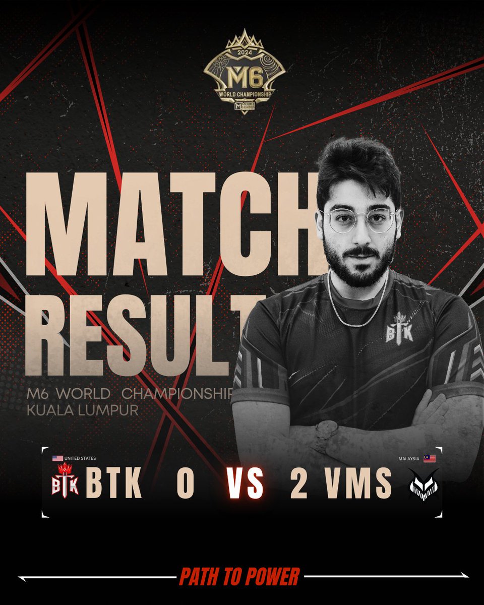 Not the ending we hoped for, but champions are made in moments like these. We'll come back stronger.

Path to power. 

#BTK #BloodThirstyKings