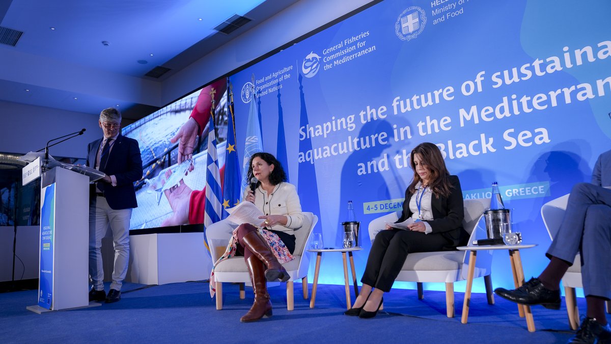 UN_FAO_GFCM's tweet photo. As global food insecurity rises, aquaculture can provide critical solutions to meet nutritional needs &amp; boost economic resilience. 

Experts highlight community-driven efforts, increased local production, &amp; species diversification. 

#Aquaculture4Sustainability https://t.co/K8CxGExYsn