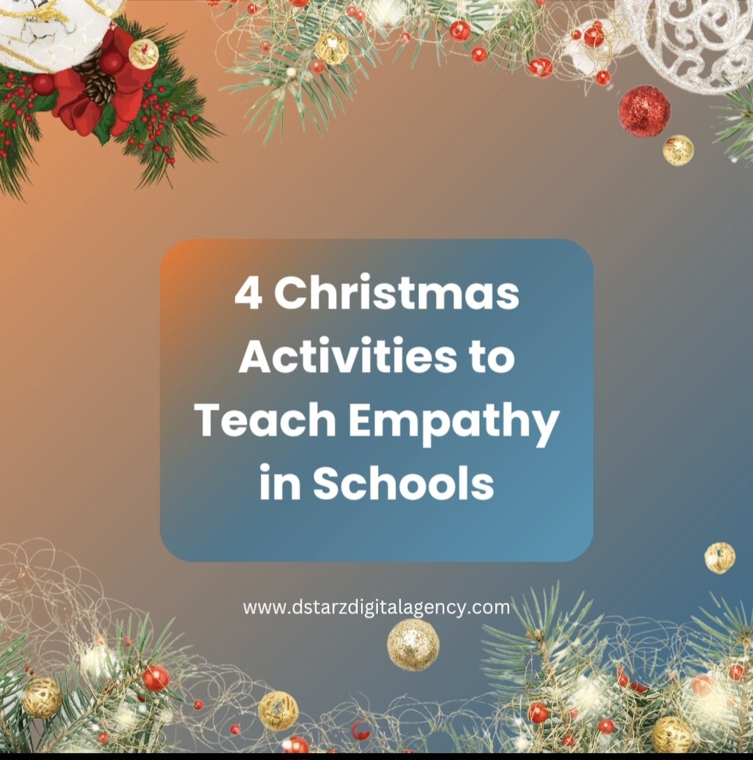 staracmedia's tweet photo. Teach empathy this holiday season to your students! 🌟 Try:
💙 Secret Santa Acts of Kindness
🧡Holiday Donation Drive
💙 Storytime with empathy lessons
🧡 Role-playing real-life struggles
#dstarzai #Christmas
#schools #contentideas #socialmediamanager #ContentStrategy https://t.co/vQwUTvEIu0