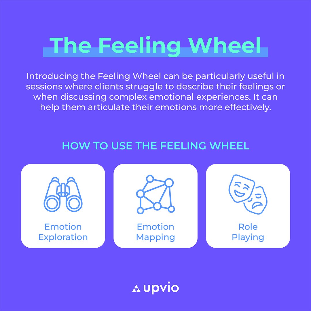 UpvioHealth's tweet photo. Integrating the Feeling Wheel into therapy sessions can help clients identify and articulate their emotions with greater clarity. But how do you use it effectively, overcome common challenges, and ensure seamless implementation? https://t.co/jMKlxuMAsE

#EmotionalAwareness https://t.co/0jXeBcuUei