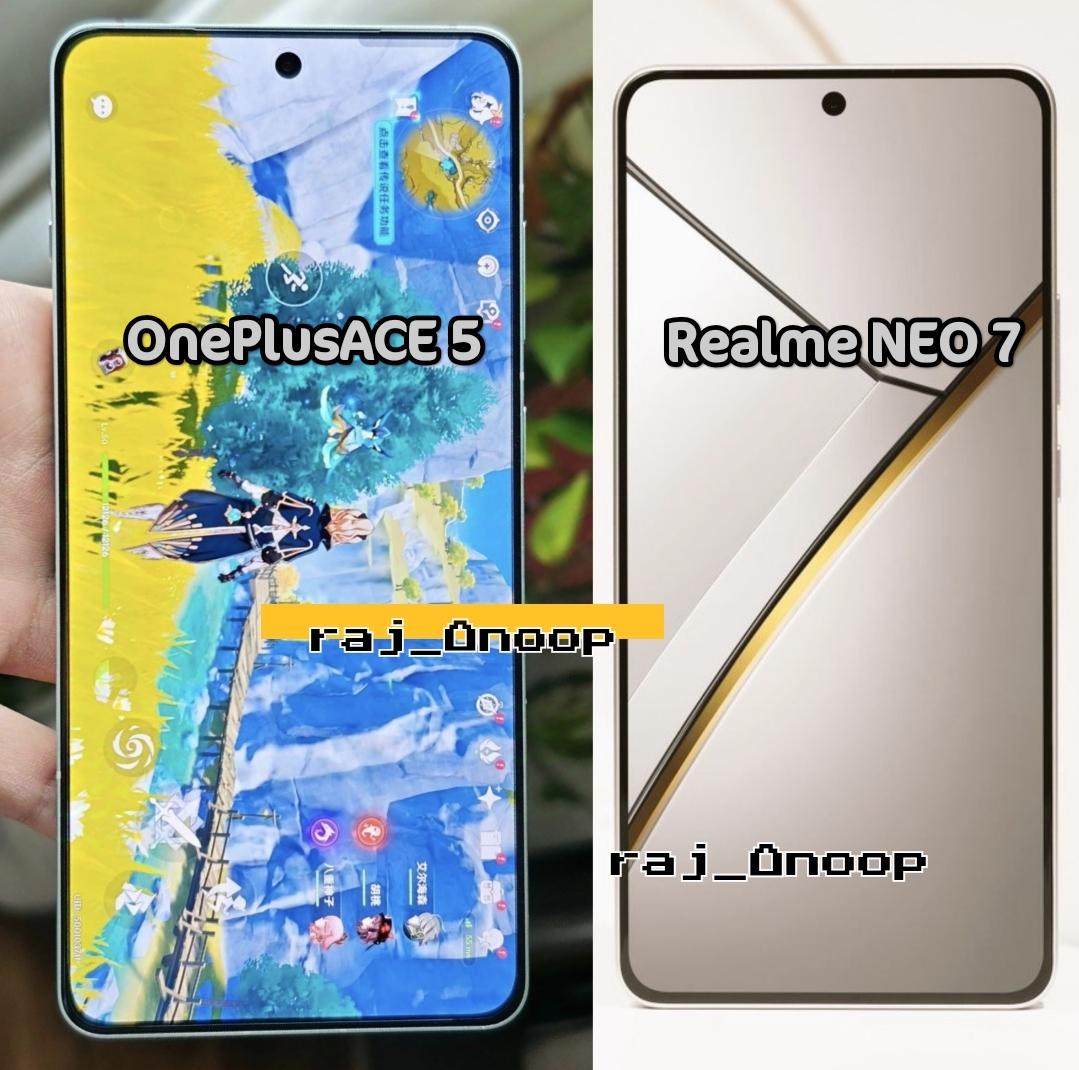 rajAnoop_'s tweet photo. #OnePlus ACE 5 🆚 #Realme NEO 7 Display Narrow Bezels...
➊ #OnePlusAce5
➋ #realmeneo7
#OnePlus13 #realmeGTNeo7 @TechnoAnkit1 @TECHINFOSOCIALS @4k_isn @sunnny1583 https://t.co/911NbIPYpq