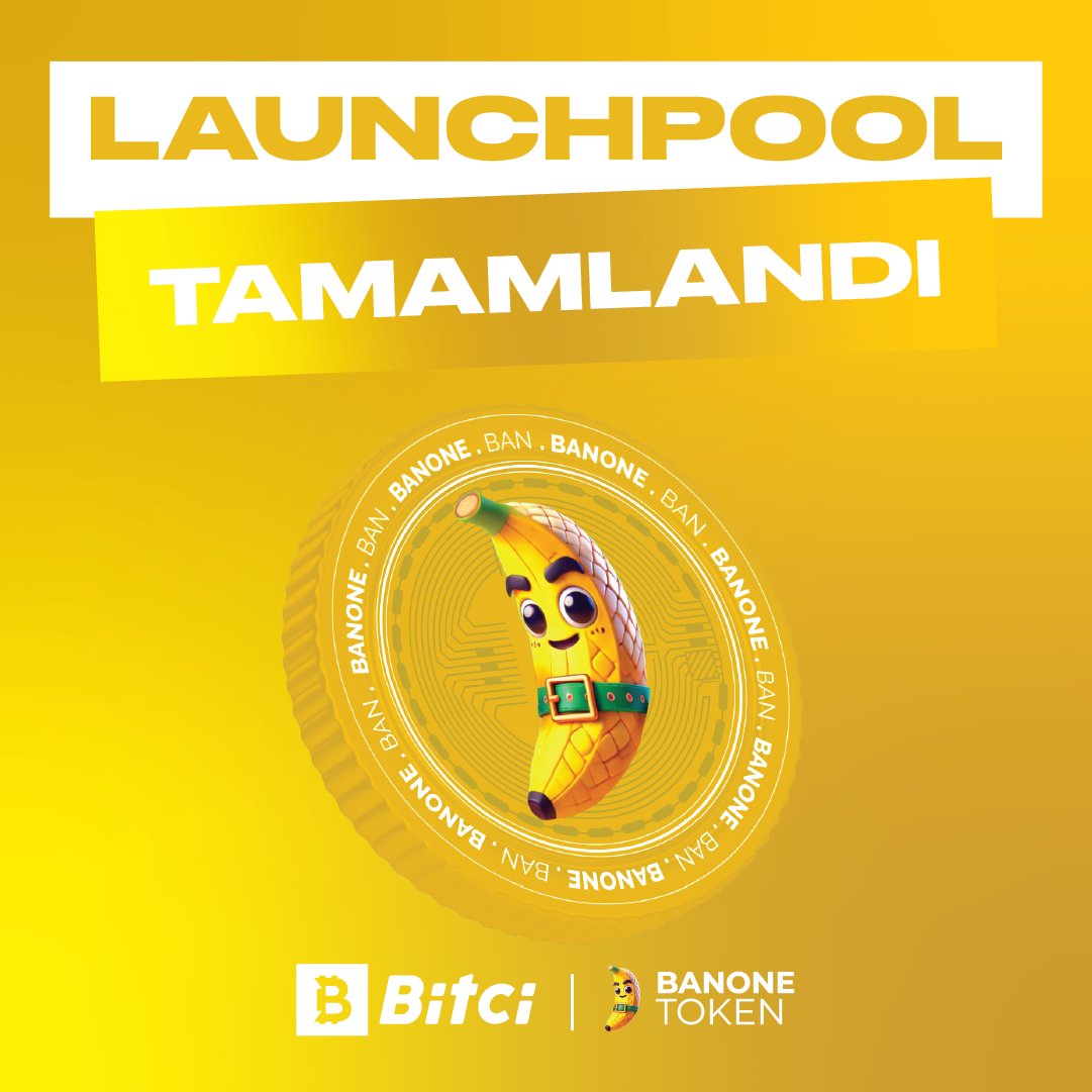 safebitcom's tweet photo. BAN Launchpool'u Tamamlandı! 🍌
BAN, 9 Aralık 2024 saat 15:00'te listelenecektir.
#BANONE $BAN https://t.co/pdDdkW316K