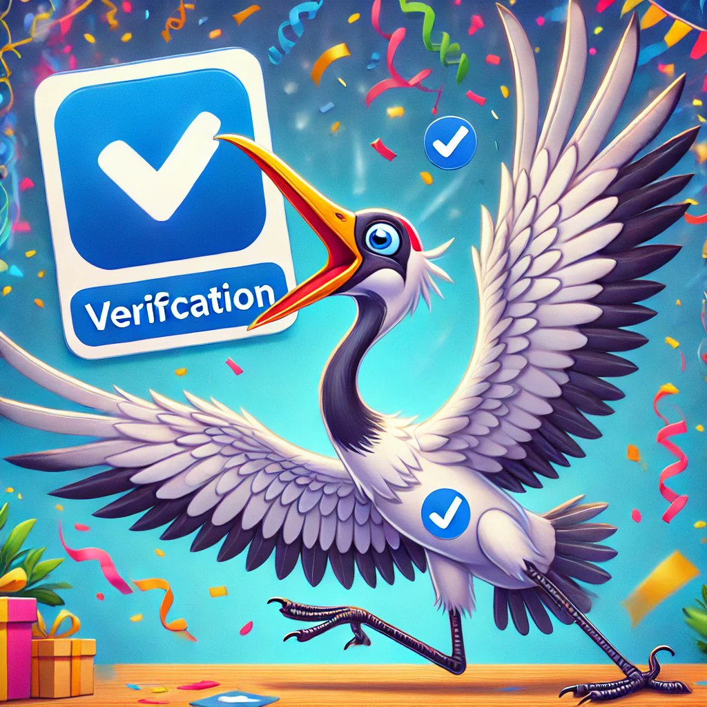 Craneonsol's tweet photo. 🚀 Big news for the #CraneCommunity! 🎉 Our beloved Crane has officially earned the verification badge! 🐦💙

This is just the beginning – we're taking flight to new heights! 🌍✨

#Verified #FlyOrCry #CraneToken https://t.co/7v3Bynudnq