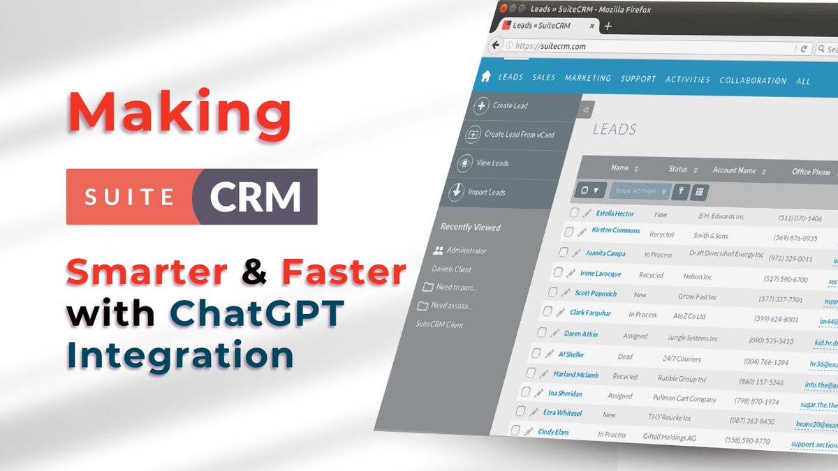 RedianInAfrica's tweet image. Say goodbye👋  to email template struggles in SuiteCRM. Our ChatGPT-powered plugin generates professional, personalized email templates directly within SuiteCRM. Read on into our latest blog post &amp;amp; prepare to be amazed. 
rediansoftware.com/boost-suitecrm…

#SuiteCRM #ChatGPT #CRMInnovation