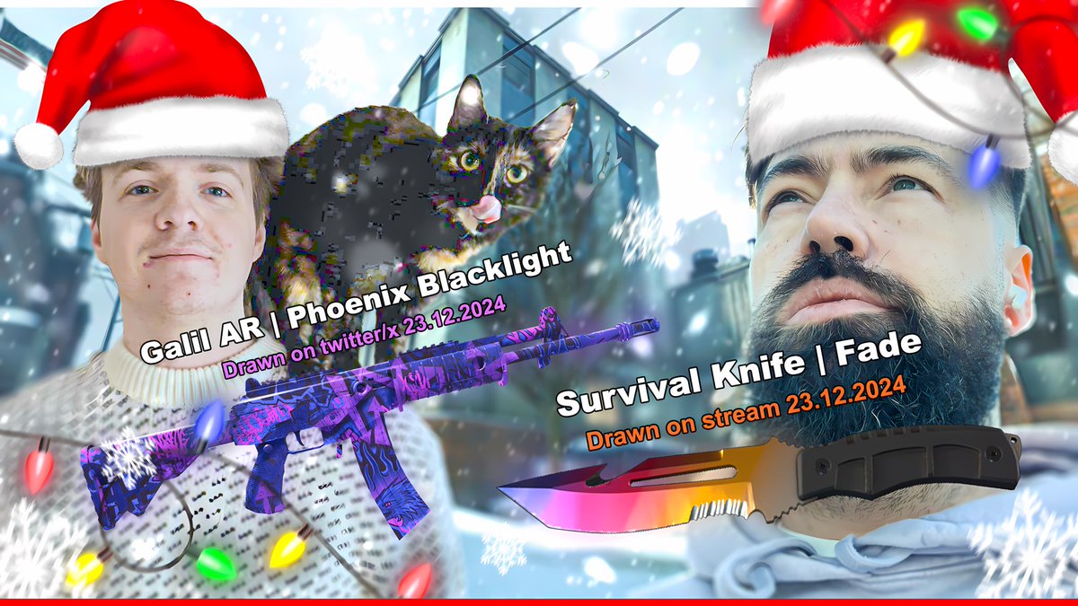 gaveeeyy's tweet photo. 🎄The Time For Giving 🎄

🟢Giving away a phoenix black light on Twitter and a survival knife fade on twitch!🟢

To enter the Twitter giveaway:
✅ Follow @ImSt1vold and @Gaveeeyy 
✅Like, RT and comment 👍

The knife giveaway will be live on twitch for all viewers on the 23rd ❤️ https://t.co/1dYIqSIypb