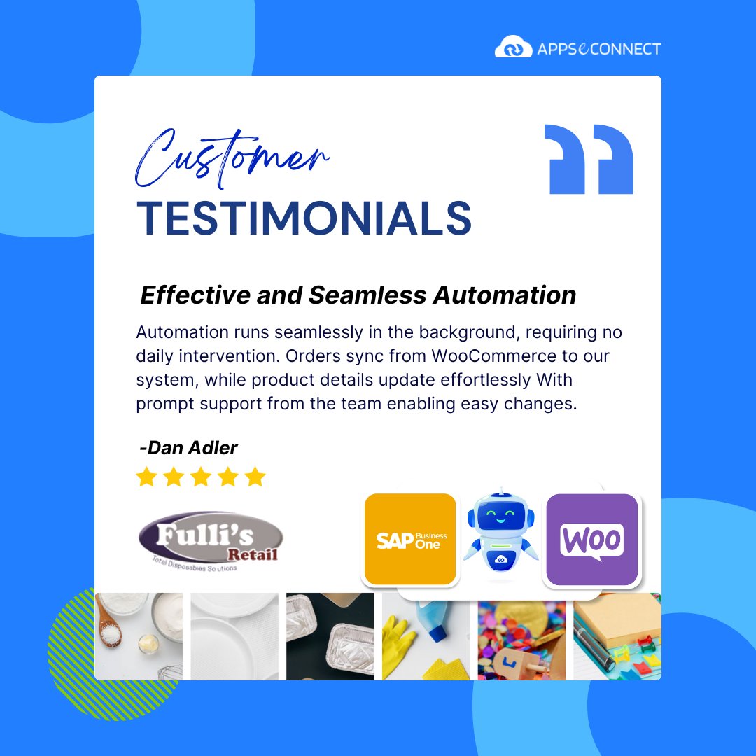 appseconnect's tweet image. We pride ourselves on delivering seamless integrations that transform business processes and drive growth.

Thank you to Fulli&apos;s Retail for your trust and partnership. 

#APPSeCONNECT #ClientSuccess #BusinessGrowth  #Integration #CustomerTestimonial #digitaltransformation