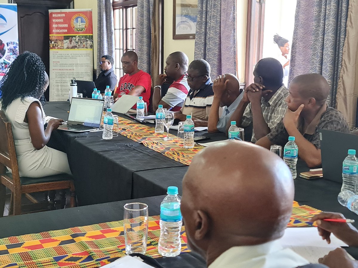 visetinfo's tweet photo. We are in Bulawayo for an Informal Economy Working Group meeting looking at  2025 local and national budget analysis in partnership with @bvtatrust. @mdladlaspeaks highlights the need for the informal sector to critically analyse these resource allocation processes https://t.co/lioa0hhpmd