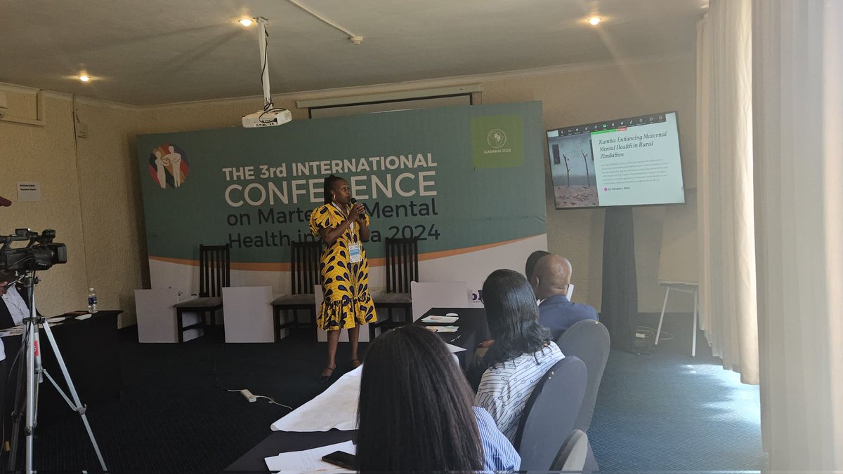 Tafadzwa Meki’s presentation on Kumba showcased a holistic approach to maternal mental health. Her insights on community intervention and empowerment were truly inspiring! #ICAMMHA2024
