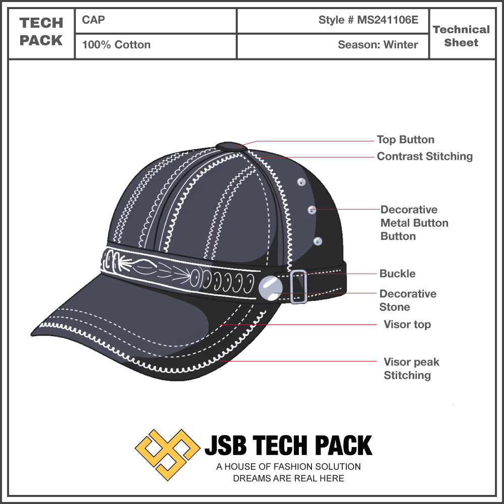 anwarbappy's tweet image. anwarbappy@jsbtechpack.com
lnkd.in/fr9Jbmt
Every great cap starts with a solid tech pack! It includes:
📏 Exact measurements for crown, brim, &amp;amp; strap.
🎨 Detailed sketches &amp;amp; embellishments.
#CapDesign #TechPack #FashionDesign #ProductDevelopment
