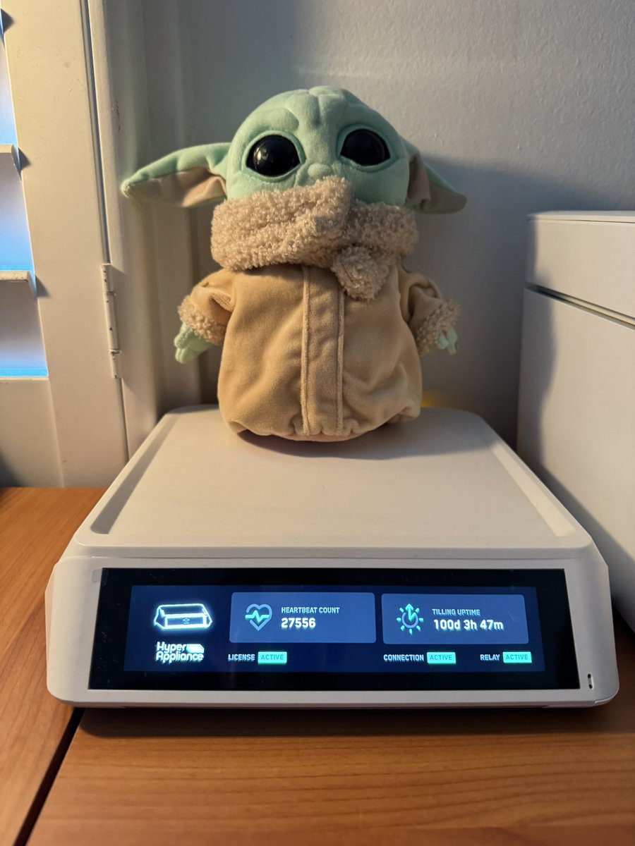 Cole Bartlett (@cole_vt) on Twitter photo Hit a major milestone today with my <a href="/Hypercycle_AI/">Hypercycle</a> <a href="/hyperaibox/">hyperaibox</a> ๐ฅณ
100 DAYs of Tilling Uptime! Check out that โค๏ธ beat ๐
If you want to join the fun the <a href="/hyperaibox/">hyperaibox</a> H3 Pre Sale is LIVE
๐ hyperappliance.ai/h3 Hit a major milestone today with my <a href="/Hypercycle_AI/">Hypercycle</a> <a href="/hyperaibox/">hyperaibox</a> ๐ฅณ
100 DAYs of Tilling Uptime! Check out that โค๏ธ beat ๐
If you want to join the fun the <a href="/hyperaibox/">hyperaibox</a> H3 Pre Sale is LIVE
๐ hyperappliance.ai/h3