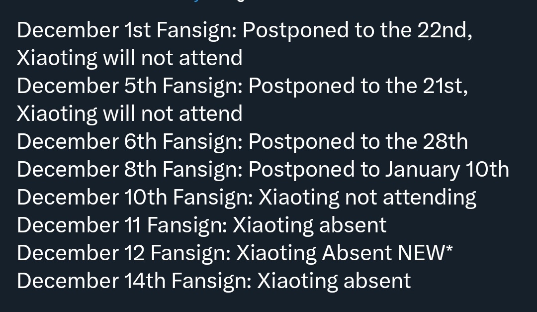 godxiaoting's tweet photo. No Korean solo or unit schedule (since renewal) + No December fansigns 😠

WE DEMAND A PROPER STATEMENT &amp; EXPLANATION!

ALWAYS HERE FOR XIAOTING
#TreatXiaotingBetter
@official_kep1er @staff_kep1er @wakeone_offcl @XIAOTING_JP https://t.co/k69q4JeML4