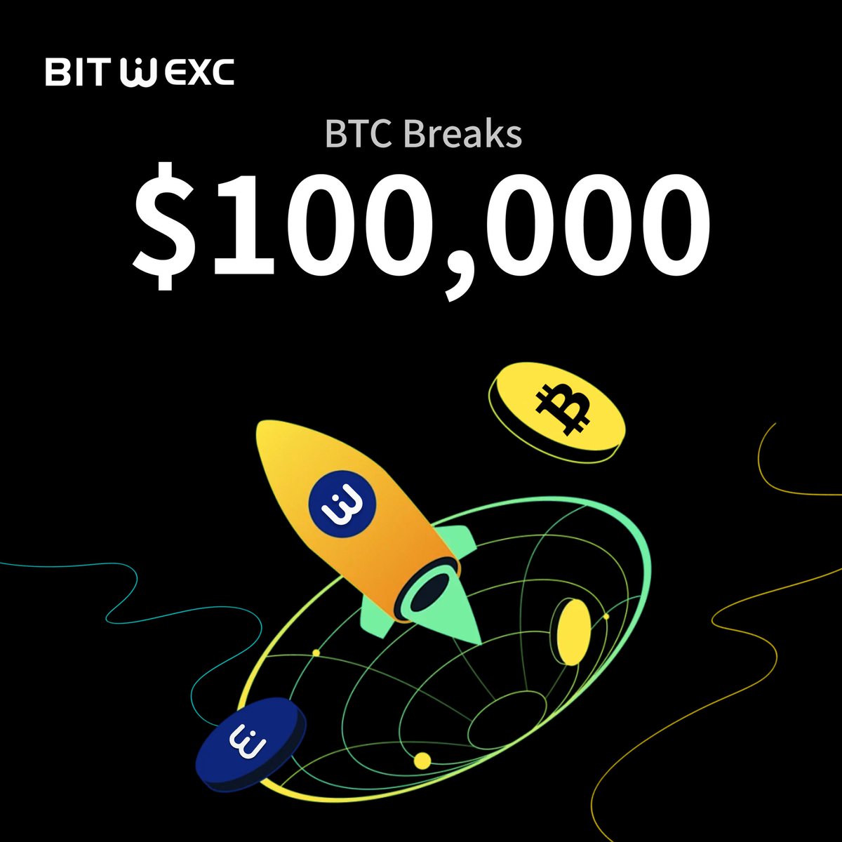 Bitcoin Breaks $100,000, A Historic High! 🚀

🎉 The moment we've all been waiting for is here! Bitcoin's price has hit the $100,000 mark for the first time, signaling the dawn of a new era in the cryptocurrency market.

💪 This isn't just a number change; it's a testament to the