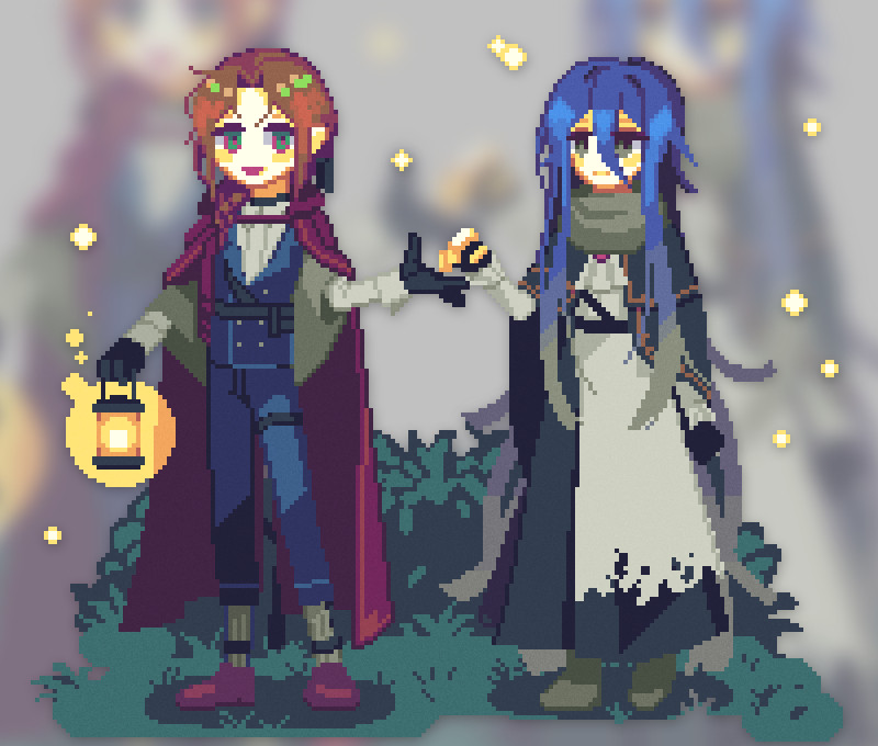 EDogs_HHD's tweet image. 🌘 #pixelart #ドット絵 #aseprite #도트