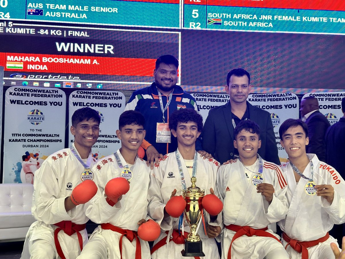 Winning 2 Gold Medals   at the Commonwealth Karate Championship This victory wouldn’t have been possible without the incredible support from Lakshya Scholar  M3M Foundation.
   Your support and encouragement gave me the strength to aim higher and achieve greatness. 
Thank you 🙏