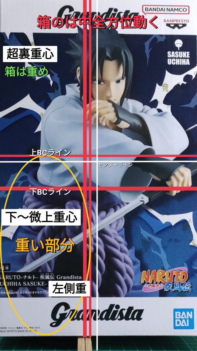 NARUTO疾風伝 ＃うちはサスケ ＃Grandista ＃重心情報 ⚠️個体差あり