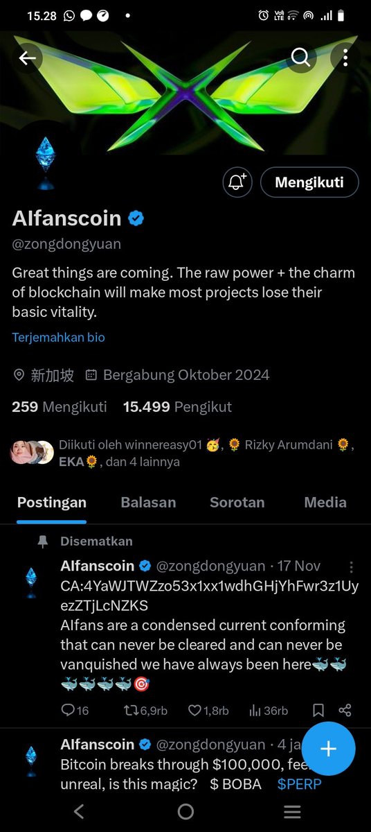 linawatycaesar's tweet photo. @TheRavenCrypto @zongdongyuan Done https://t.co/w987XlpoLg