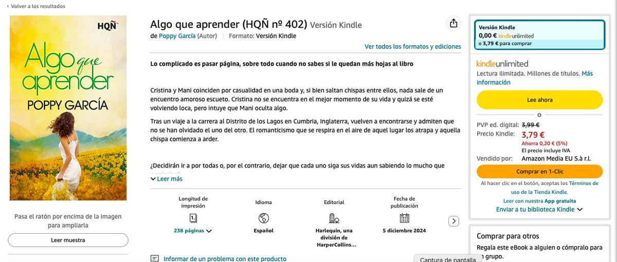 garcia_poppy's tweet photo. LLEGÓ EL DÍA, AMORES. «Algo que aprender» está esperando a que la leáis.  En todas las plataformas digitales imaginables. A solo un clic.
¡Feliz lectura!
 #Algoqueaprender #comediaromántica #LakeDistrict

https://t.co/7MGzIu7JcR https://t.co/H847YkAxtE