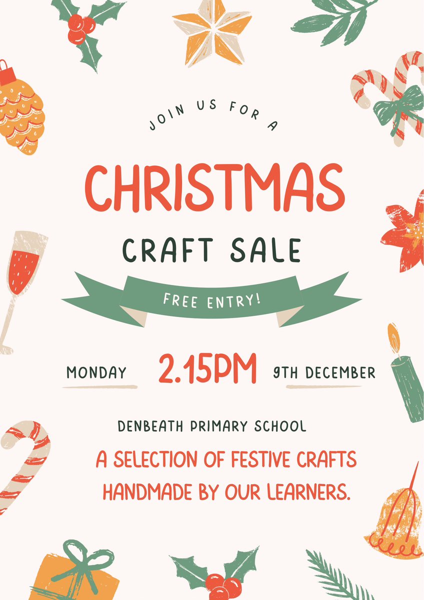 Come along and do some festive shopping to help raise money for our wee school! ❤️