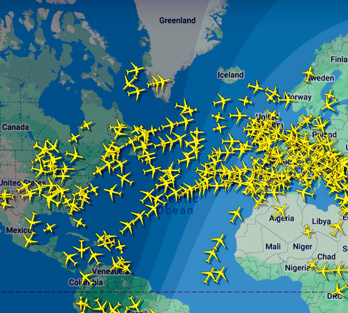 Flight radar right now. Nothing to see here. Let’s blame cows instead.