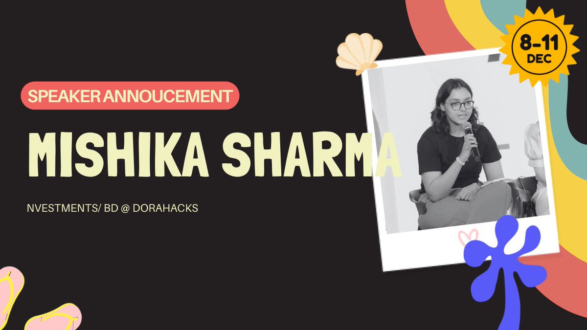 web3conf_india's tweet photo. Mishika Sharma, @DoraHacks BD/investment pro 🌟, blending innovation &amp; Goa vibes 🌊. Ready to inspire, network &amp; ride the Web3 wave at Web3Conf! #Web3Conf #Goa https://t.co/kNtbiLUSAq
