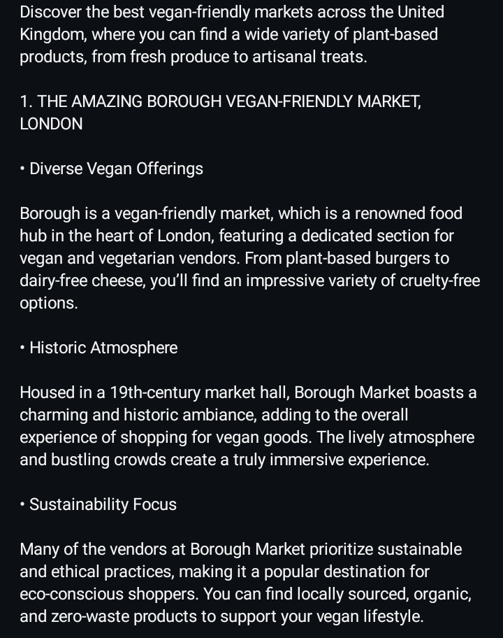 VeganMelanated_'s tweet photo. 5 Amazing Vegan-Friendly Markets In The UK
#article #veganarticle #writer #Content #contentwriter #repost #markets #veganmarkets https://t.co/ik8Ws40r31