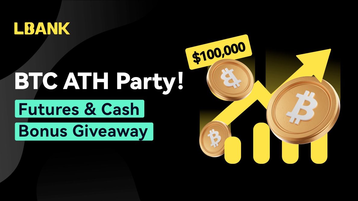 Harvestpabia2's tweet image. GET READY FOR LIFTOFF!

Join our BTC ATH $100,000 Party!
You get Futures &amp;amp; Cash Bonus Giveaway!
New users will also receive a Welcome Bonus!
Participate with just 20 USDT!

Event Period: Dec 5th - Dec 12th (UTC)
Don't miss this opportunity to earn!

#LBank #LBankIEO #LBankAngel