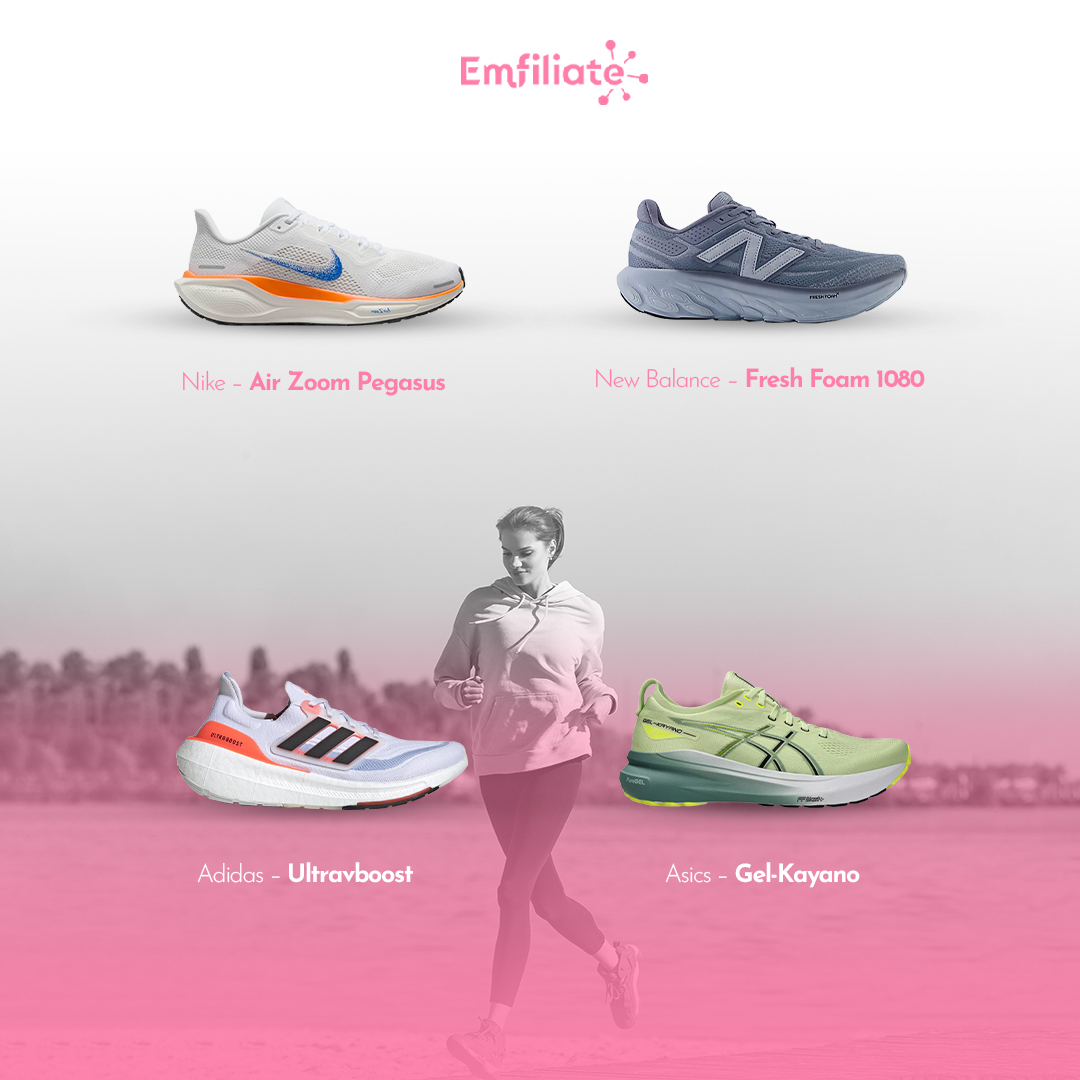 emfiliate's tweet photo. 🔥 4 Rekomendasi Sneakers Ternyaman untuk Jogging! 👟  Jogging lebih seru dengan sepatu yang tepat!   checkout sneakers-nya  lewat EMFILIATE  sekarang juga, biar gak cuma bikin kaki nyaman, tapi juga bikin kantong tebal dari setiap transaksi! 💵✨  Gaskeun sebelum kehabisan! 🔥🚀 https://t.co/zApelZKtGY