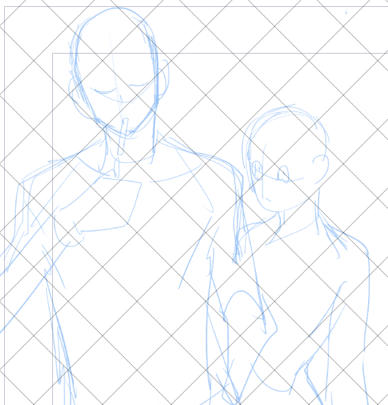 下描き途中 