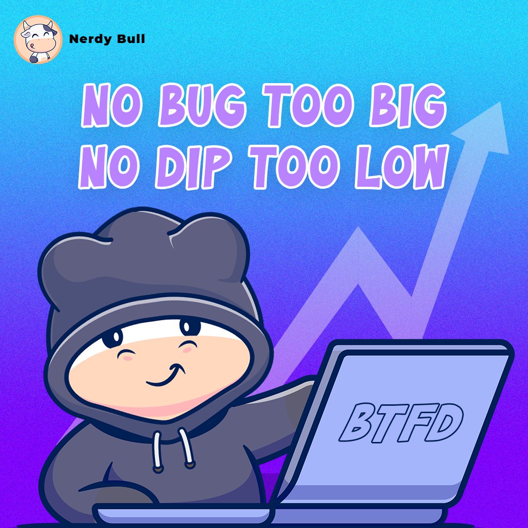 NerdyBull_BTFD's tweet photo. 🧠🐂 The $BTFD presale is live, and I am coding their way to the moon. 🌕💻

Don’t miss your chance—join the herd today! 🚀🔥

 #BTFD #CryptoBulls #TheBullsHerd #CryptoCommunity #LFG #memecoin https://t.co/uRXLua6gwT