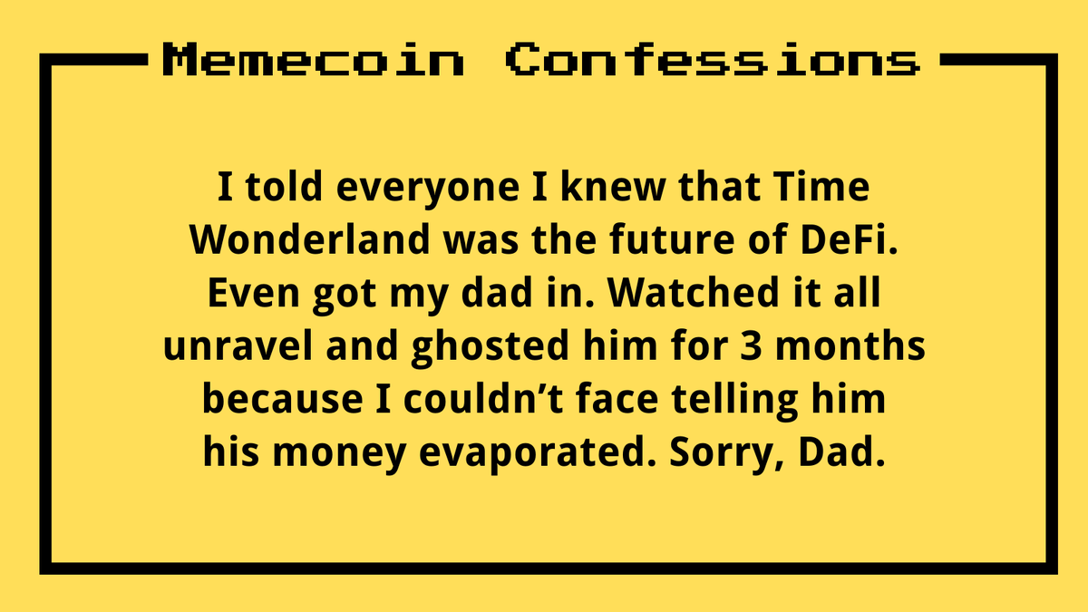 Watched it all unravel and ghosted him for 3 months because I couldn’t face telling him his money evaporated.