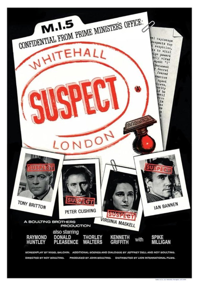 TalkingPicsTV's tweet photo. #TonyBritton #PeterCushing #VirginiaMaskell star in SUSPECT (1960) 10:40am #TPTVsubtitles

🧪 A young scientist's work attracts the attention of the authorities... https://t.co/t1QzcBqxCG