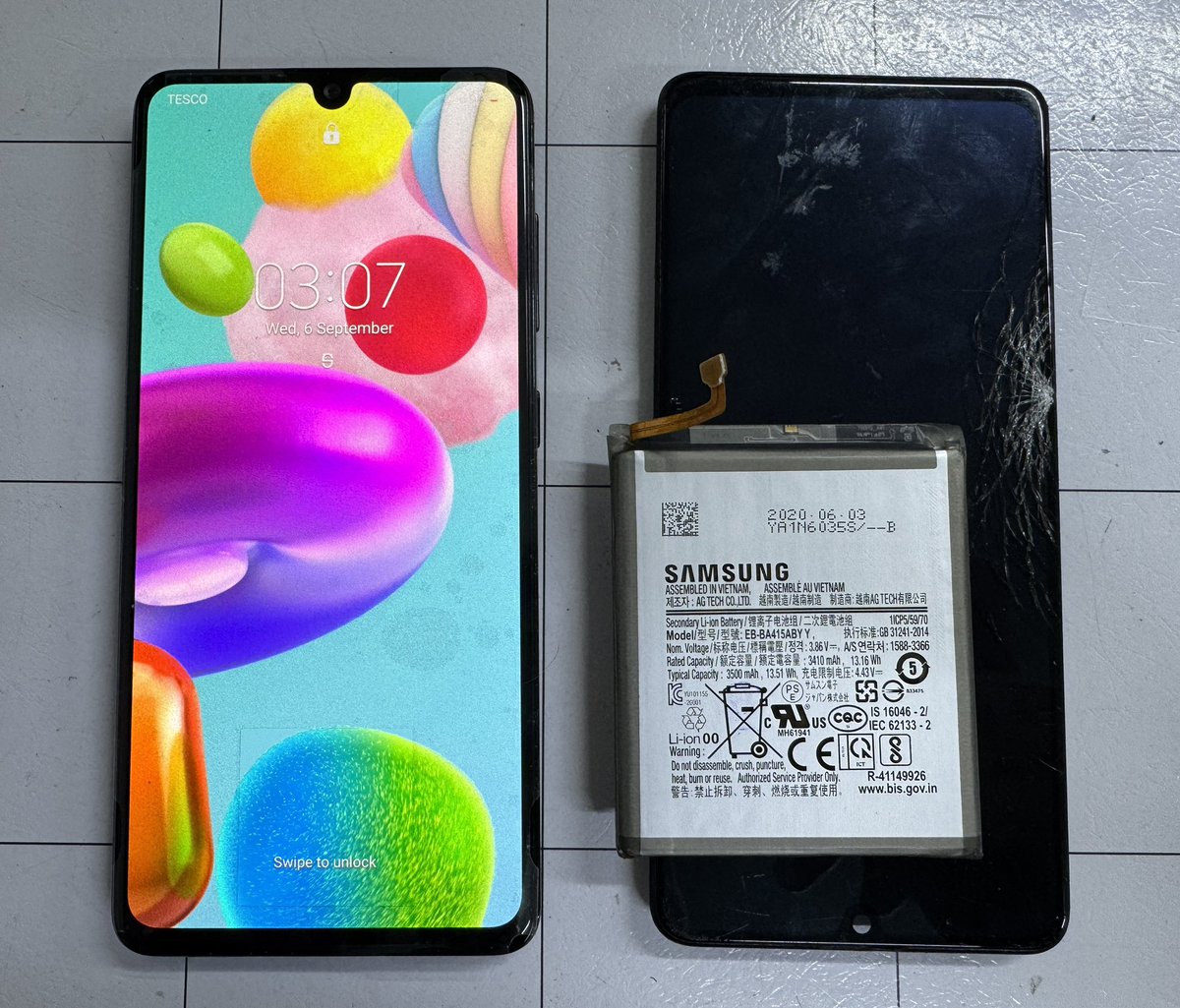 fixmyscreenuk's tweet photo. Samsung A41 fully restored with new screen and battery, customer needed data off device as not backed up. 

#samsung #a41 #southport #repair #fix #screen #smashed #fix #new https://t.co/m9Op6RfrvP