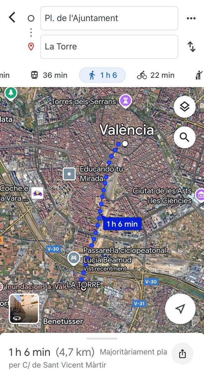 Mentrestant, a 4,7km no tenen llums encara.