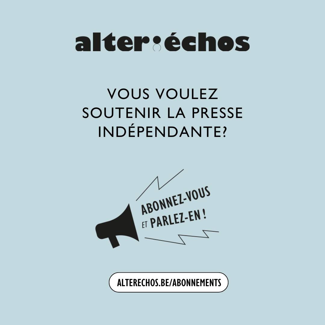 Le nouvel Alter Echos est dispo !

Au sommaire, un dossier consacré à la livraison de colis : « Quand la livraison en fait des caisses».
Comme toujours, une analyse critique des problématiques sociales vous attend dans ce numéro.
boutique.alterechos.be/shop