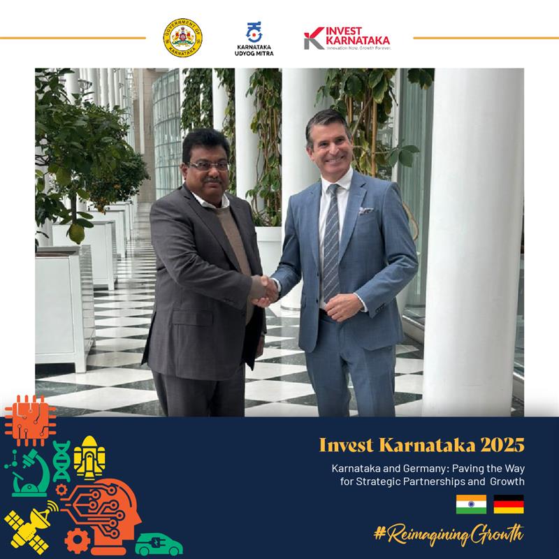 Hon. Min. Shri <a href="/MBPatil/">M B Patil</a> held discussions with Mr. <a href="/EricBeisswenger/">Eric Beißwenger</a>, Bavarian State Minister for European &amp; International Affairs, to strengthen ties between #Karnataka and #Bavaria across sectors like #biotech and #startups. We discussed skilled labour exchange, #startup