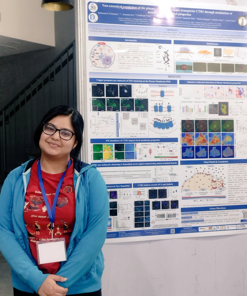 CopperBioGroup's tweet image. Tisha @DashTisha, 5th year BS MS student & Swastika @swastikadey02, 2nd year graduate student, from our lab, presented their posters at the National Symposium organised by Presidency University, IHS-PU. Congrats to @DashTisha for securing 1st position for her poster.
@iiserkol