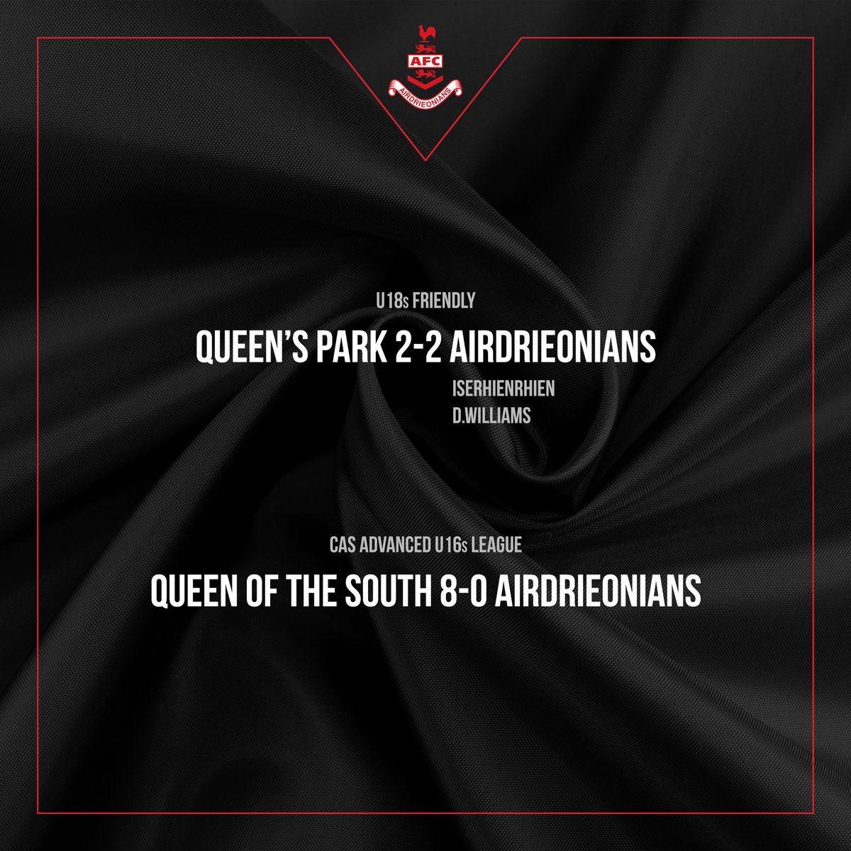 Airdrieonians Reserves and Academy tweet media