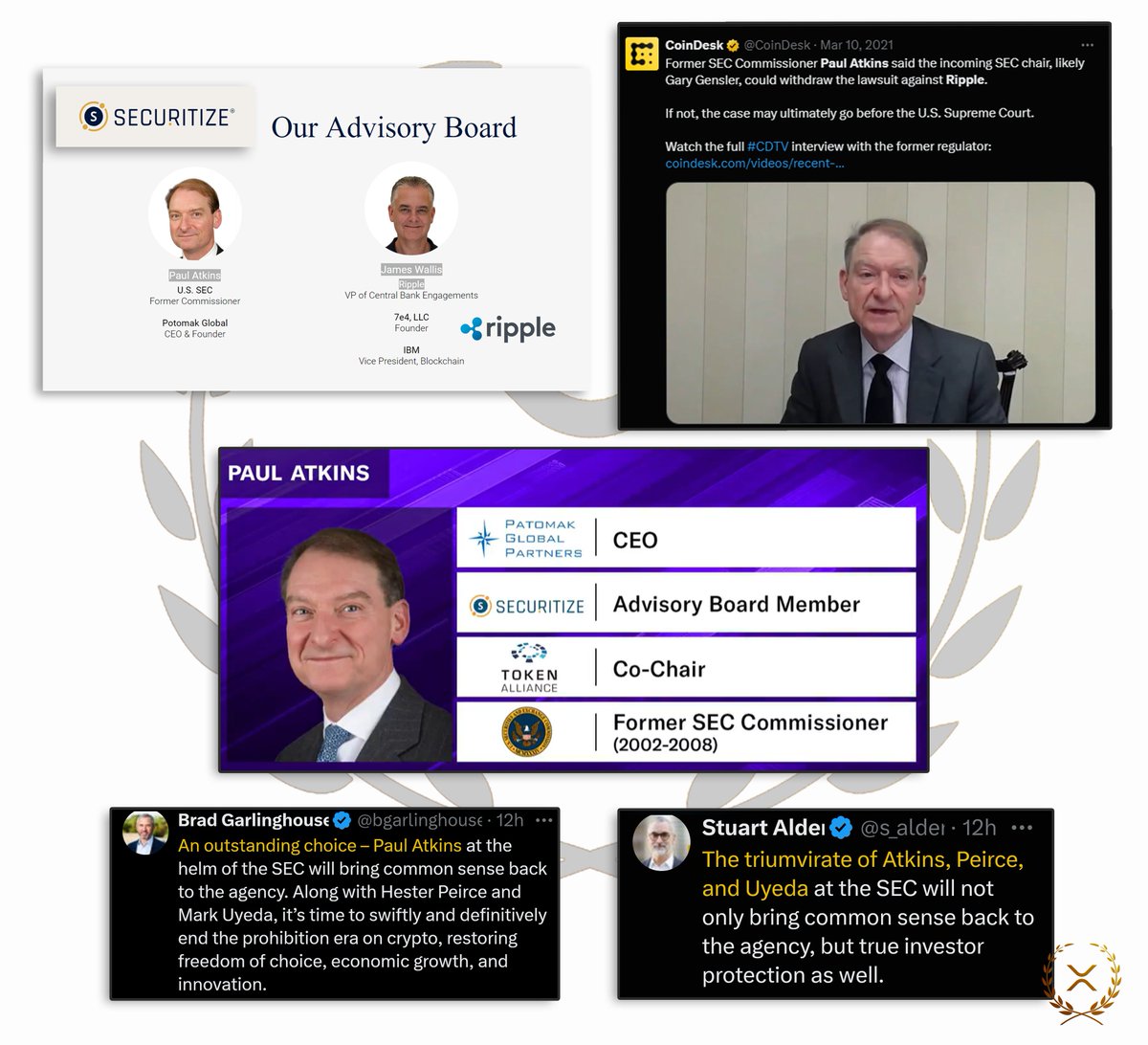 🇺🇸📈 @RIPPLE, $XRPL, $XRP AND $RLUSD WILL THRIVE UNDER THE NEW SEC  CHAIRMAN PAUL ATKINS AND PRESIDENT-ELECT DONALD TRUMP ➡️ #RIPPLE MADE 2  DIVERSITY INVESTMENTS IN @SECURITIZE (2018/2021) ➡️ THE NEW SEC