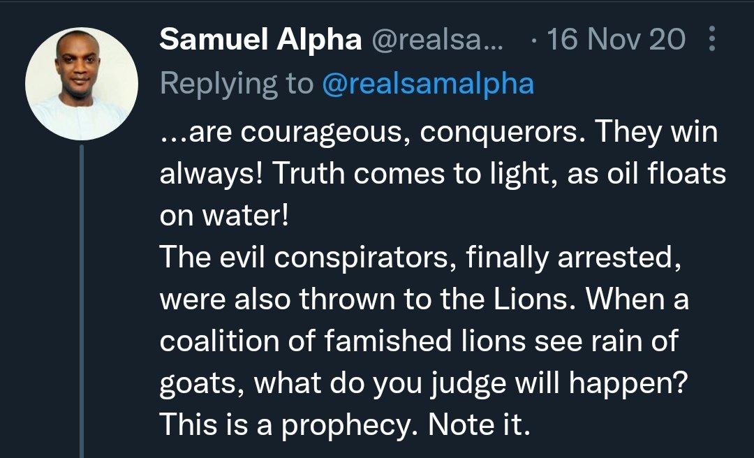 realsamalpha's tweet photo. LIFE | Fight Of Faith

Hmmm... Daniel Is Back!

And we sing...

🎶Hallelujah, hallelujah, hallelujah, hallelujah, hallelujah...

I love the part in this piece that says, "This Is Prophecy. Note It!"

#Throwback https://t.co/S6BsraxLE4