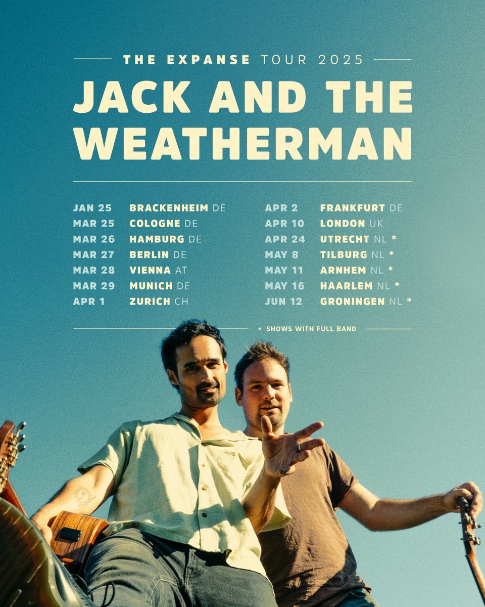 The full EU tour is announced! All dates are out, and tickets are available via our website. Hope to see you in 🇳🇱 The Netherlands, 🇩🇪 Germany, 🇨🇭 Switzerland, 🇦🇹 Austria, or 🇬🇧 England!