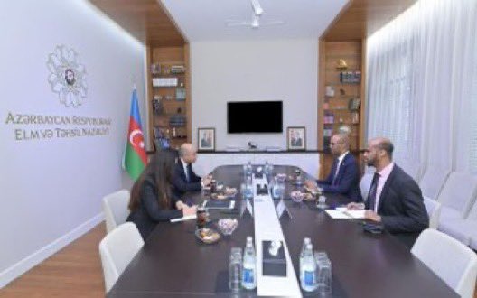 #Somalia’s Ambassador to Turkey and non-resident Ambassador to #Azerbaijan, <a href="/Fathudin_Ospite/">Ambassador Fathudin Ali Ospite</a> met in #Baku with the Minister of Science and Education, Emin Amrullayev. In the meeting, opportunities to further develop cooperation between the two countries in the fields of science