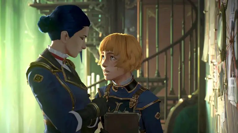 emerald_maybe's tweet photo. Where did Ambessa find Maddie bro 😭
If Cait is this tiny against the Noxian soldiers, and Maddie is even shorter, how in Runeterra did Ambessa find Maddie and go “I need a short lesbian twink in my army, just in case” https://t.co/7PA1lL4iaz